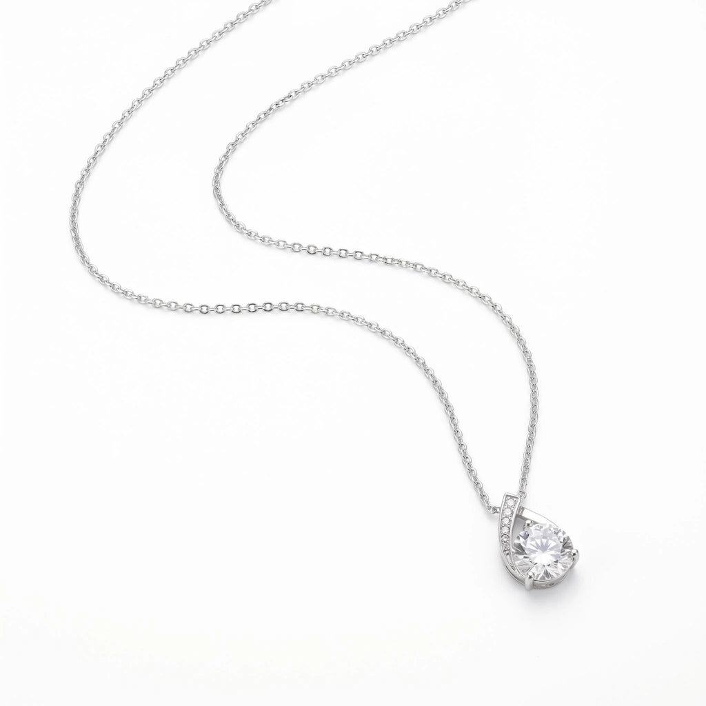 Starlight Dewdrop Pendant Necklace