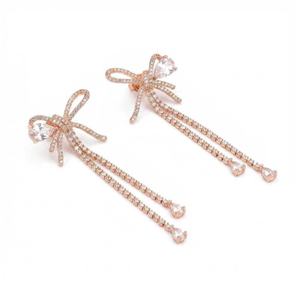 Rose Starlight Bow Earrings