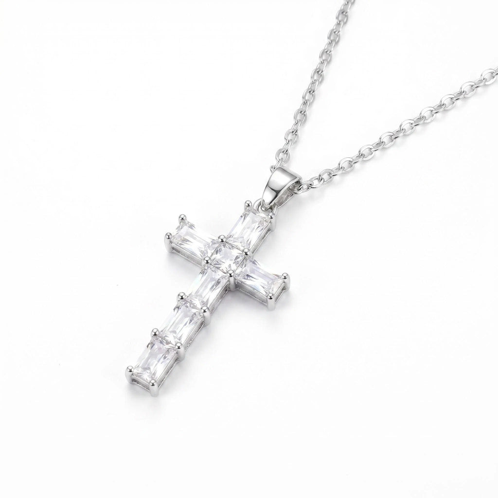 Starlight Cross Pendant Necklace