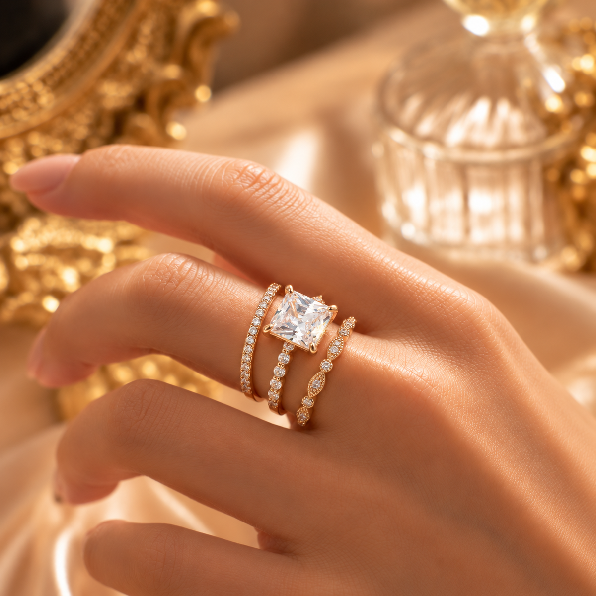 Shattered Stars · Celestial Glow Ring Set
